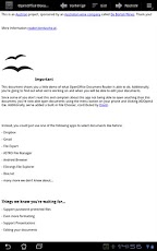 OpenOffice Document Reader - صورة شاشة 3