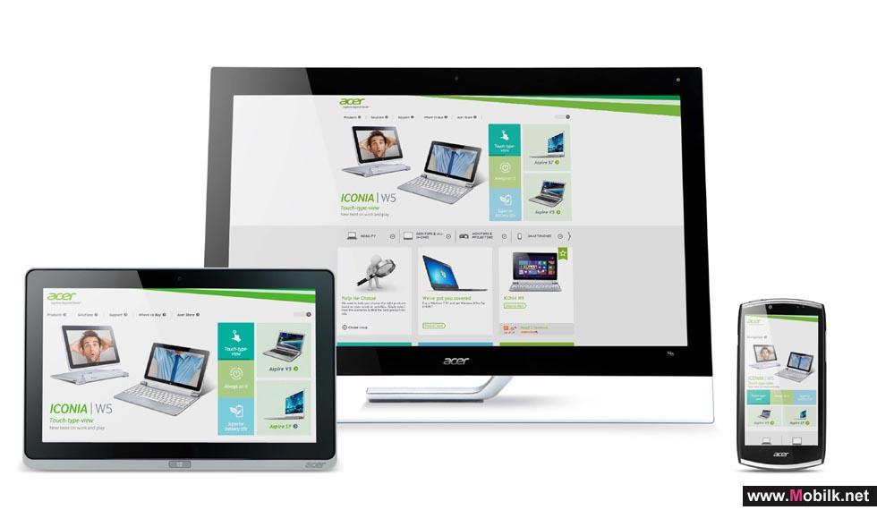 New, More Intuitive Acer.com  Provides an Excellent User Experience 