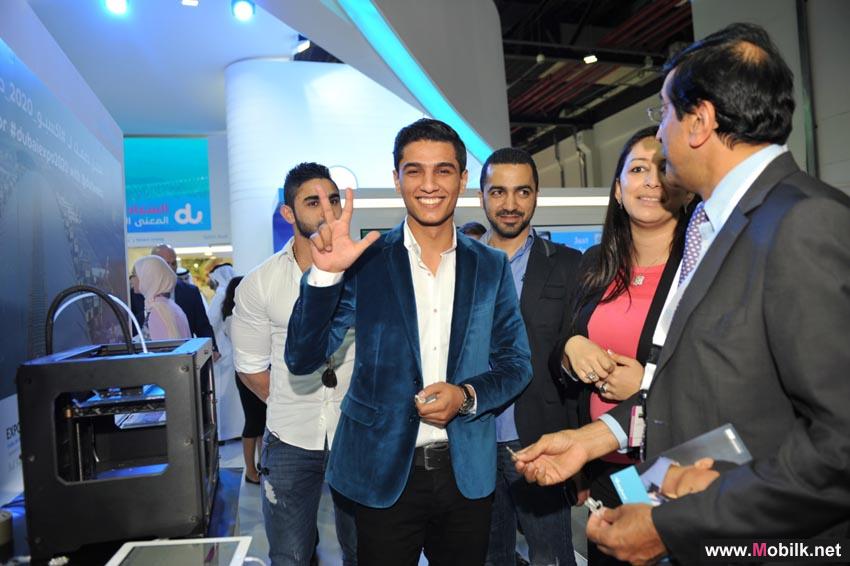 دو تستضيف محمد عساف نجم برنامج (محبوب العرب) بجناحها في معرض جيتكس 2013