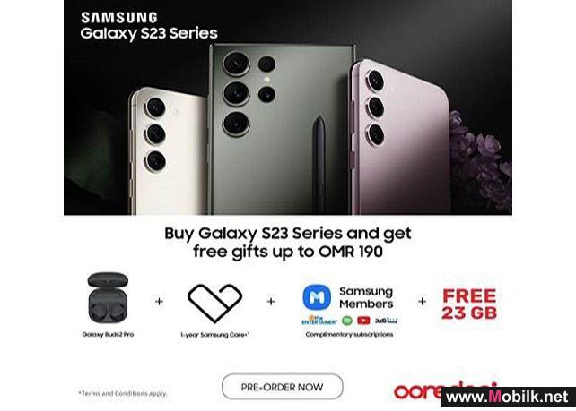 Ooredoo announces pre-order of the New Galaxy S23 Series in Oman with 23GB storage free!
