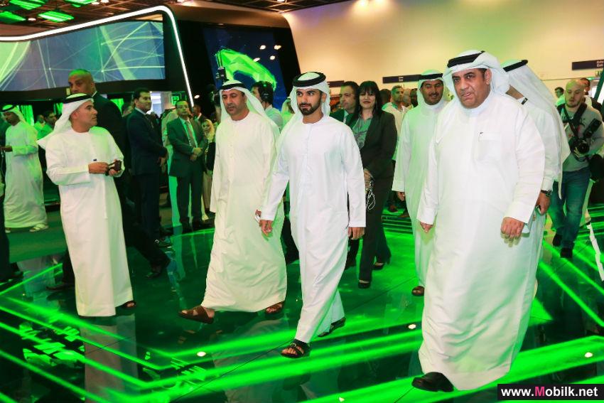 His Highness Sheikh Mansoor bin Mohammed bin Rashid Al Maktoum Visits GITEX Technology Week 2015