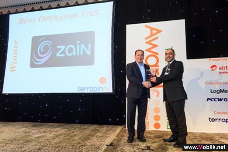 زين الأردن تحصد جائزة أفضل مزود لخدمات القيمة المضافة في الشرق الاوسط