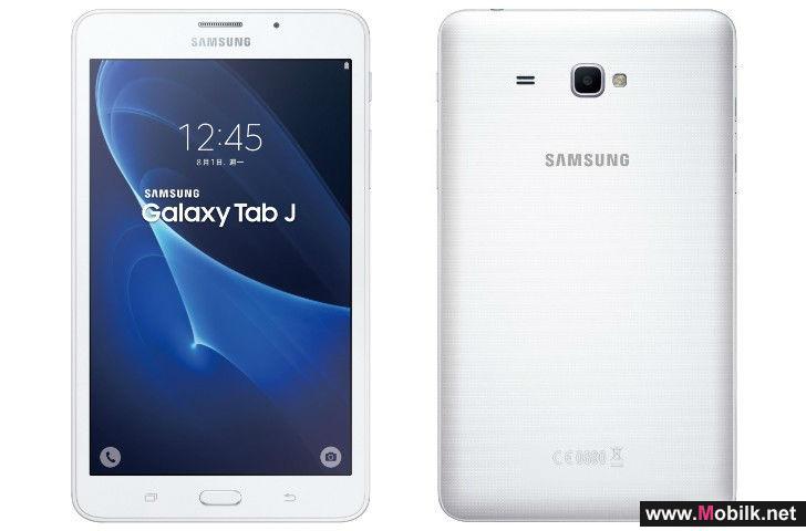 سامسونج تعلن عن الحاسب اللوحي Galaxy Tab J بسعر 185 دولارا