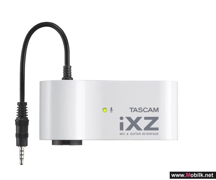 جهاز TASCAM iXZ يحوِّل أجهزة آبل إلى أستوديو تسجيل محمول