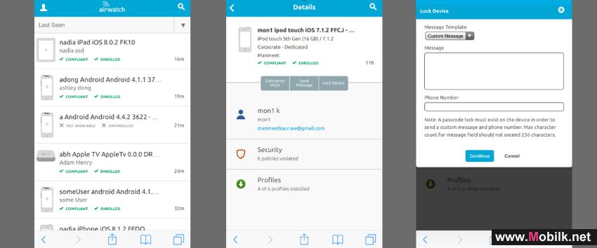 إيرواتش تطلق  AirWatch 8 وتتعاون مع أبل و جوجل