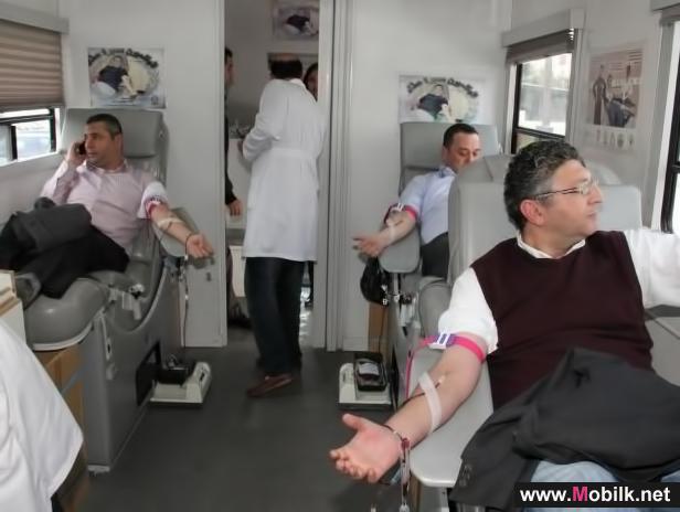 أمنية تنظم حملة تبرع بالدم لموظفيها بالتعاون مع بنك الدم الوطني