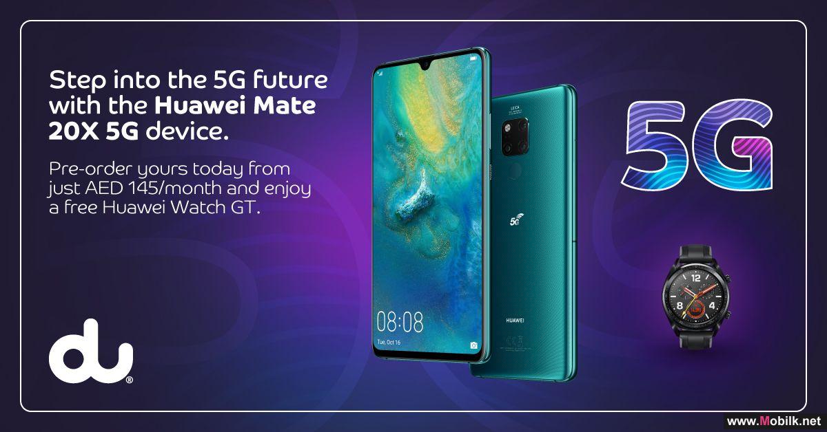 du Expands 5G Mobile offers with Huawei Mate 20 X