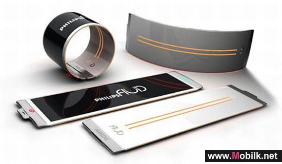 ابتكار هاتف جديد يلبس حول اليد كالساعة 