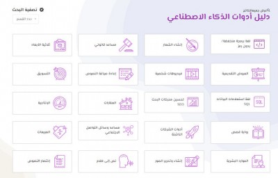 أكثر من 2000 أداة ذكاء اصطناعي لتحسين إنتاجيتك اكتشفها الآن